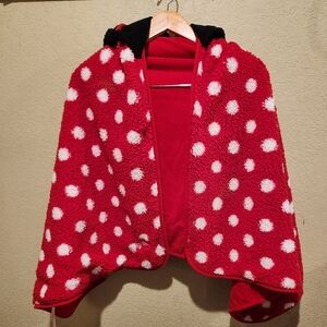 NWT Minnie hoodie blanket